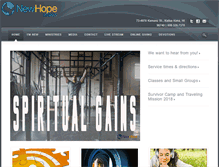 Tablet Screenshot of newhopelegacy.com